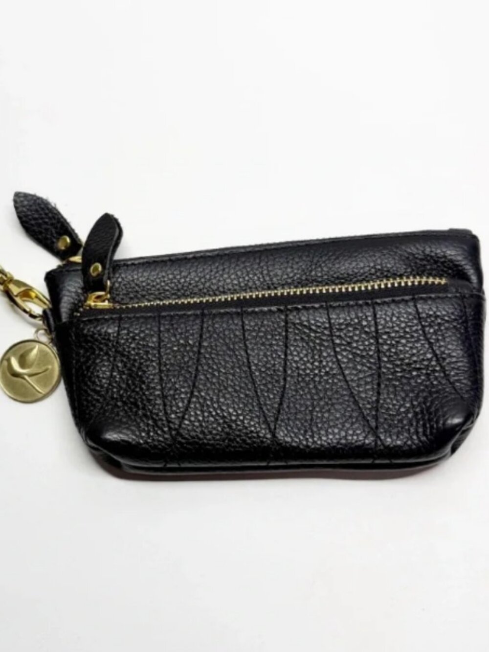 Rebecca Pebbled Leather Wristlet